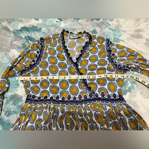 Blue and White Patterned Maria. B. Lawn Dress - Picture 11 of 11